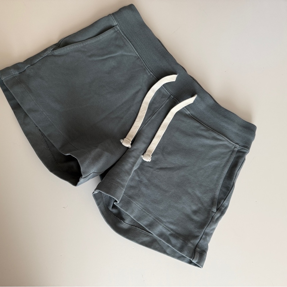 American Giant Slate Gray Drawstring Women’s Shorts